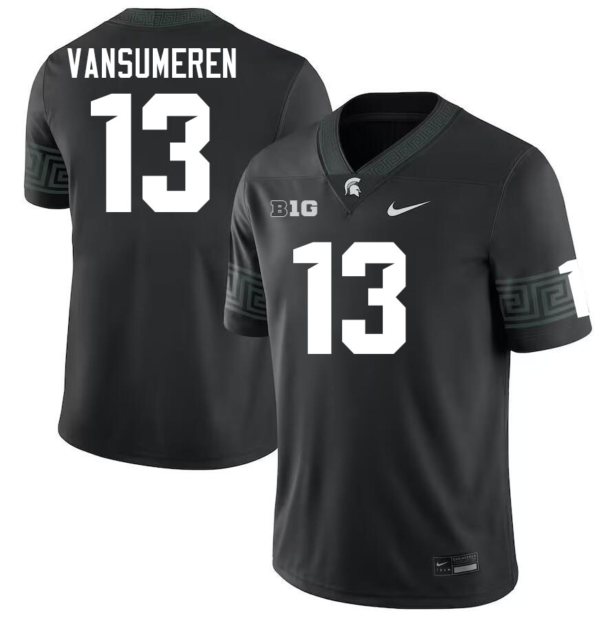 Michigan State Spartans #13 Ben VanSumeren College Football Jerseys Stitched-Black